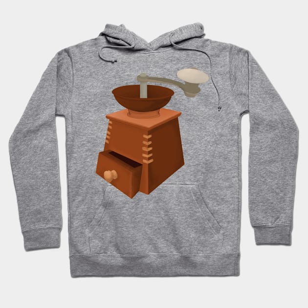 Coffee Mill Hoodie by njikshik